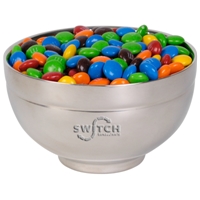 M+Ms In Stainless steel bowl